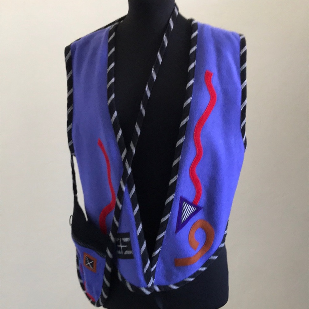 Wool Artist made Vest and Purse